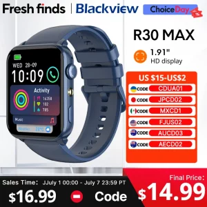 【World premiere】Blackview R30 Max Smartwatch 1.91" Bluetooth Phone Call Flashlight Al Voice Assistant Sports Health watch - AliExpress 44